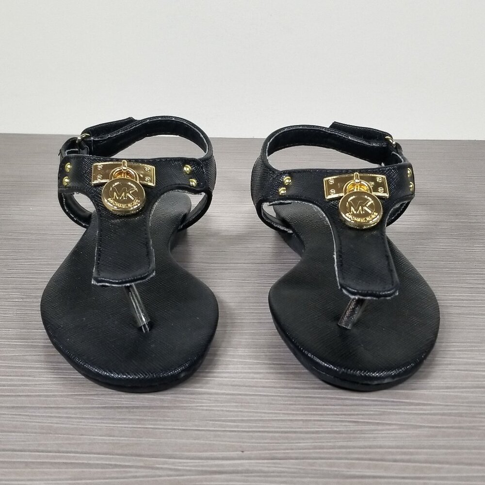 MICHAEL Michael Kors Flip-Flop, Black, Little Kid Size 12 US / 30